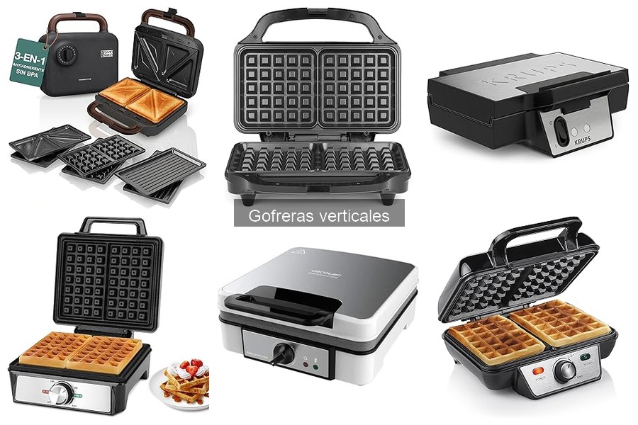 Toppings creativos para gofres con gofreras verticales
