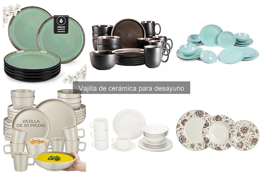 Usos creativos de vajilla de cerámica para desayunos