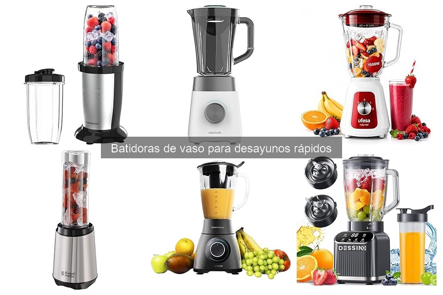 Ventajas de usar batidoras de vaso en desayunos rápidos