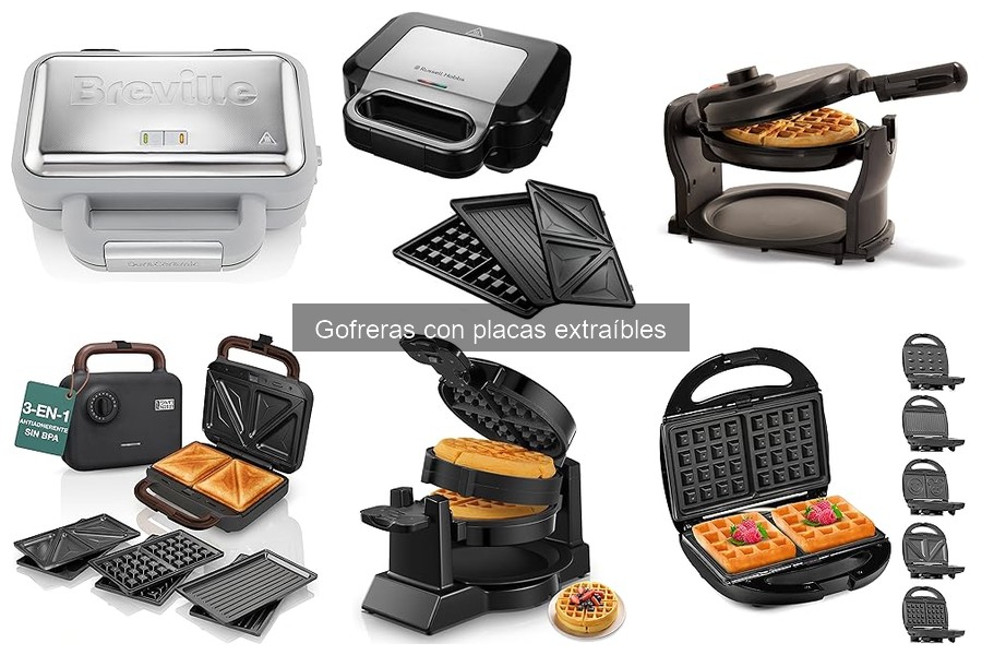 Ventajas de usar gofreras con placas extraíbles