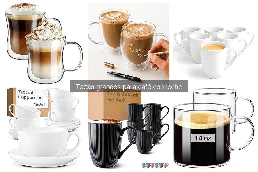 Ventajas de usar tazas grandes para café con leche