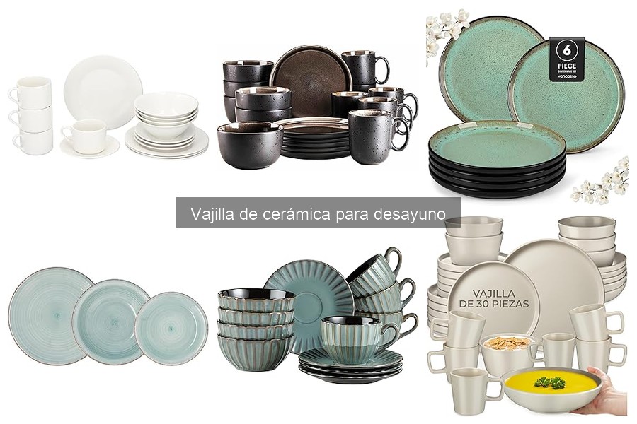 Ventajas y desventajas de la vajilla de cerámica para desayuno