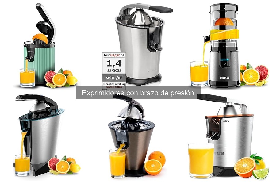 Ventajas y desventajas de los exprimidores con brazo de presión
