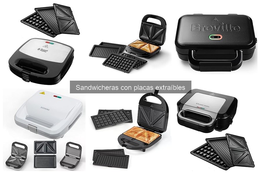 Ventajas y desventajas de sandwicheras con placas extraíbles