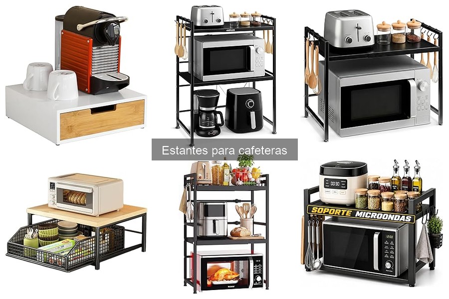 Ventajas y desventajas de usar estantes para cafeteras